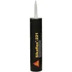 Sika Sikaflex 221 Multi-Purpose Polyurethane Sealant-Adhesive - 10.3oz(300ml) Cartridge - Black