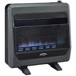 Bluegrass Living Natural Gas Vent Free Blue Flame Gas Space Heater with Blower and Base Feet