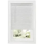 Cordless GII Deluxe Sundown 1" Room Darkening Mini Blind, Size 23" W x 64" L in White by Brylane Home