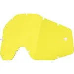 100% Accuri/Racecraft/Strata Replacement Lens - Yellow