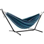 Vivere 9ft Double Hammock with Stand Blue Lagoon