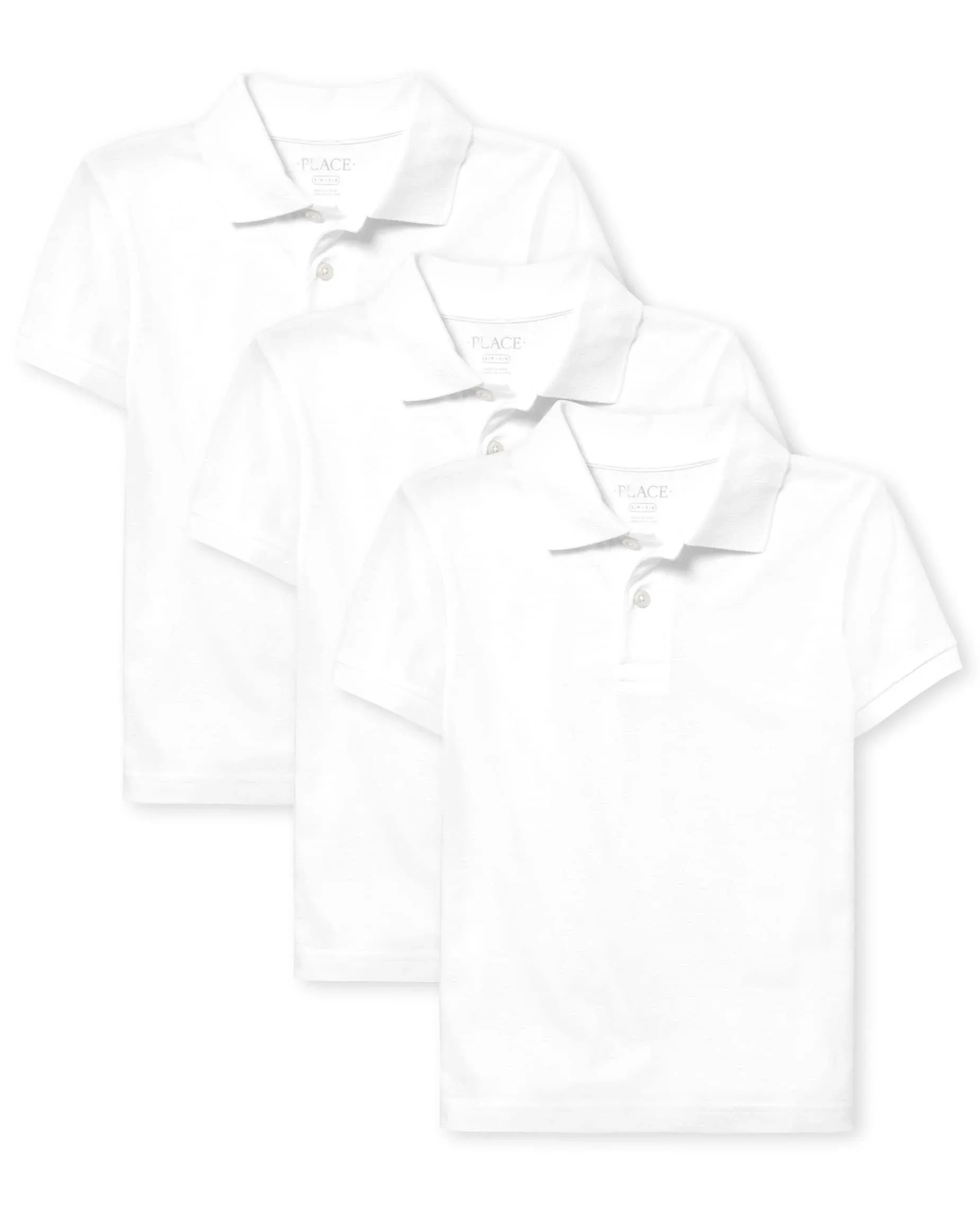 The Children's Place boys Uniform Soft Jersey Short Sleeve Polo 2 Pack