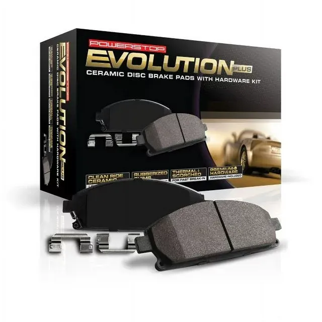 Power Stop 17-2035 Front Z17 Evolution Ceramic Brake Pads with Hardware