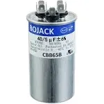 Bojack 40+5uF 40/5MFD 6% 370V CBB65 Dual Run Circular Start Capacitor for AC Motor Run or Fan Start or Condenser Straight