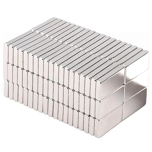 120 Pcs Strong Neodymium Small Magnets, N52 Tiny Mini Rare Earth Refrigerator Magnet for Crafts Experiment Building Scientific Model Rectangular Office Whiteboard Tool