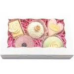 50pcs 7x4.5x1.5 Inch Cookie Boxes with Window White Dessert Boxes Pastry Boxe...