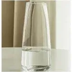 Tall Clear Glass Vases for Flower Centerpieces Home Decorative 8.6 Inch (Brown)