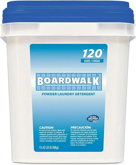 Laundry Detergent Powder, Crisp Clean Scent, 18 lb Pail