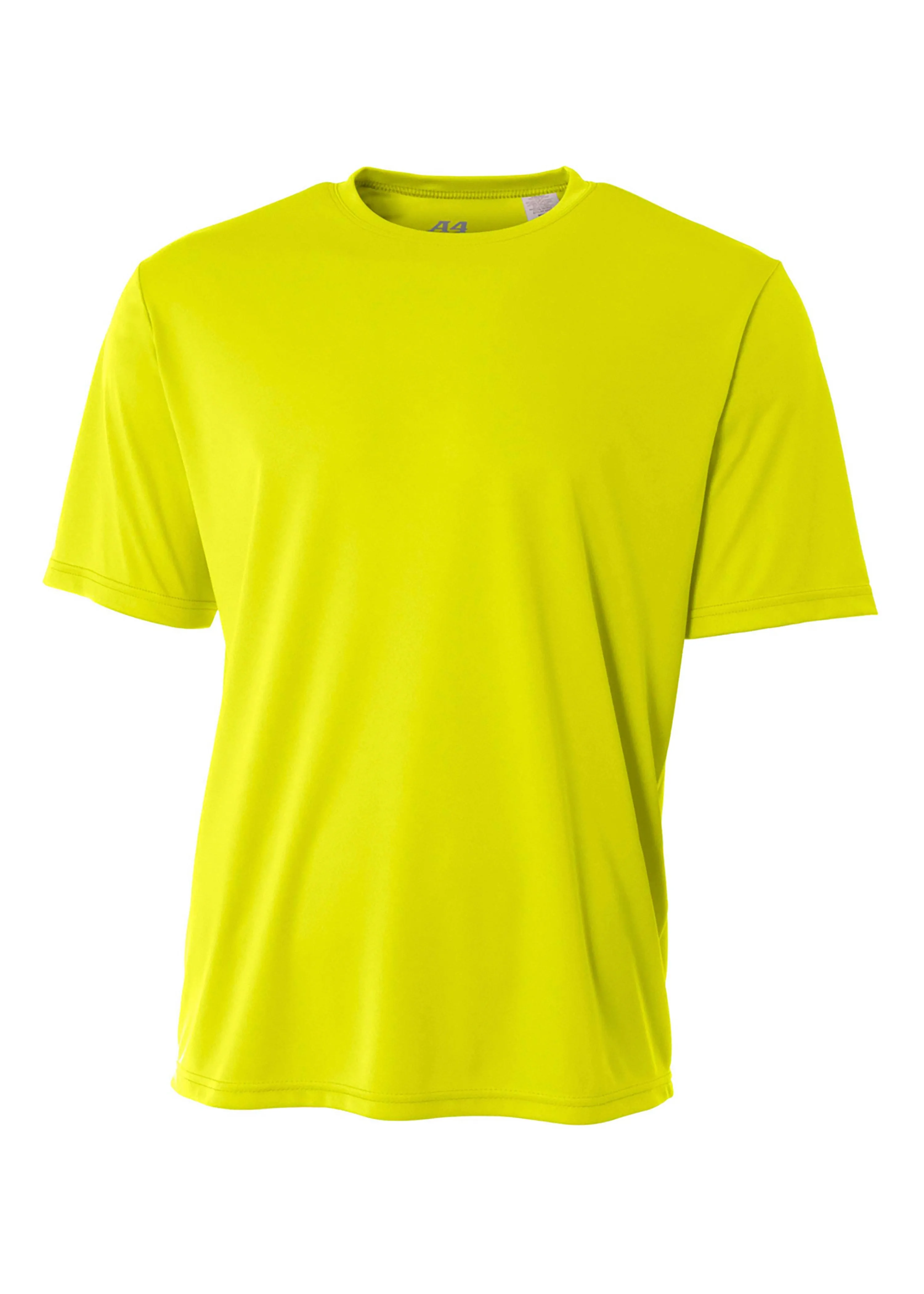 A4 N3142 Men's Cooling Performance T-Shirt - Safety Yellow - L