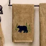 Black Forest Decor Black Bear Forest Hand Towel