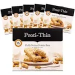 Proti-Thin Fluffy Nutter Protein Bar, 15g Protein, Low Carb Diet Bar, High Fiber Snack Bar, KETO Friendly, Ideal Protein Compatible, Gluten Free, 7 Count Box (6 Boxes - Save 10%)