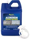 Aluminum Restorer Cleaner Safely Ultimate Clean Dirt Pontoon Boats Canoes 64 Oz