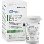 Blood Glucose Test Strips McKesson TRUE METRIX® 50 Test Strips Per Box