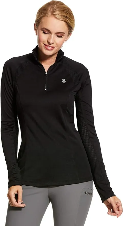 ARIAT Women's Sunstopper 2.0 1/4 Zip Baselayer