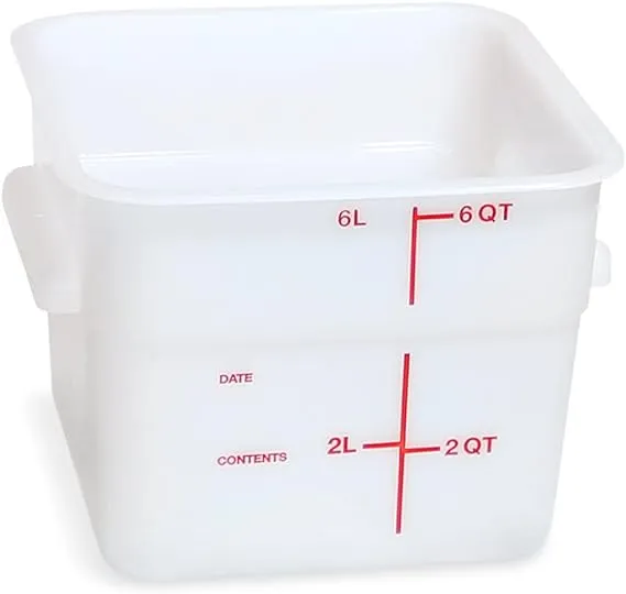 Carlisle Foodservice 11962-202 Squares Polyethylene Food Storage C, Pk