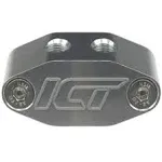 ICT Billet Oil Pan Pressure Sensor Adapter Port Dual 1/8" NPT - LS Truck - M16-1.5 Sending Unit 551541