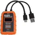 Klein Tools USB-A (Type A) & USB-C (Type C) Multimeter: 20 VDC MPN:ET920