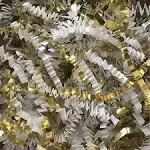 10 lb. White and Gold Metallic Blend Crinkle Paper