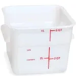 Carlisle Foodservice 11962-202 Squares Polyethylene Food Storage C, Pk