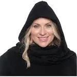 Fleece Womens Hooded Wraparound Scarf