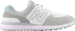 New Balance Women's 574 Greens V2 Golf Shoes - White Grey / Medium / 7