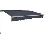 Mcombo Patio Awning 10x8 Feet Sunshade Canopy for Motorized Retractable Awnings, 4693 (Dark Grey)