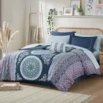 Intelligent Design - Loretta Comforter and Sheet Set - Navy - Queen