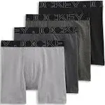 Jockey Men&#039;s Underwear ActiveBlend 7&#034; Midway Brief - 4 Pack