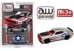 2019 Dodge Challenger Hellcat Shark Teeth Silver graphics 1/64 CP7940 AUTO WORLD