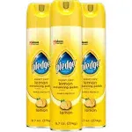 Pledge Expert Care Wood Polish Spray, Shines and Protects, Removes Fingerprints, Lemon, 9.7 oz (Pack of 3)