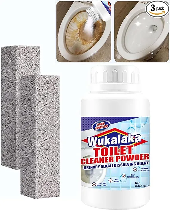 WUKALAKA Pumice Stone for Toilet Cleaning Bowl Stick, Pumice Stone Toilet Bowl C