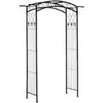 Southern/European Style Garden Arbor &amp; Trellis with Beautiful Scrollwork &amp; Arch Design Support Vines &amp; Plants