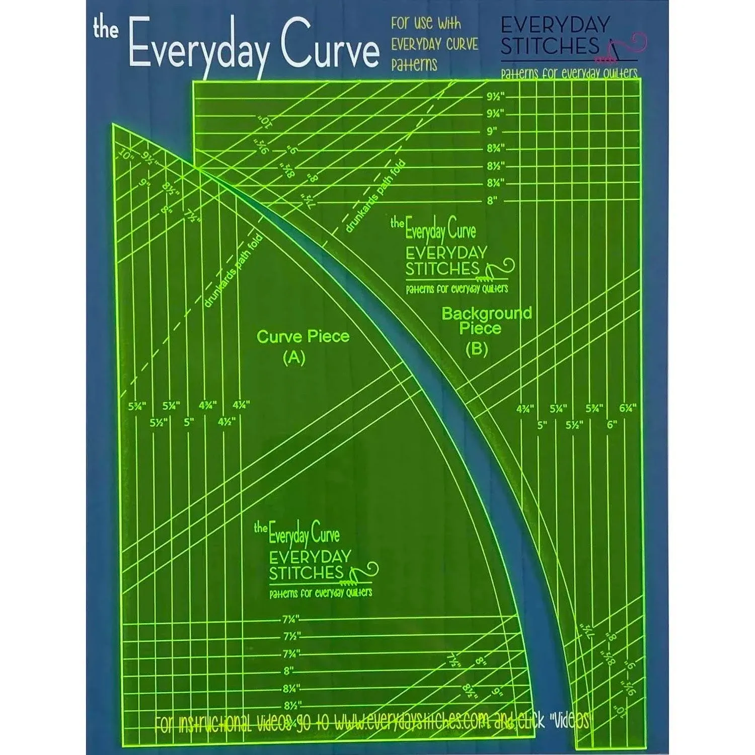 Everyday Stitches The Everyday Curve Template Set Pattern