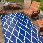 Utopia Home Waterproof Outdoor Rug for Patio 6x9 ft Reversible Outdoor Plastic Straw Rug for Camping Outdoor Balcony Rug Camp