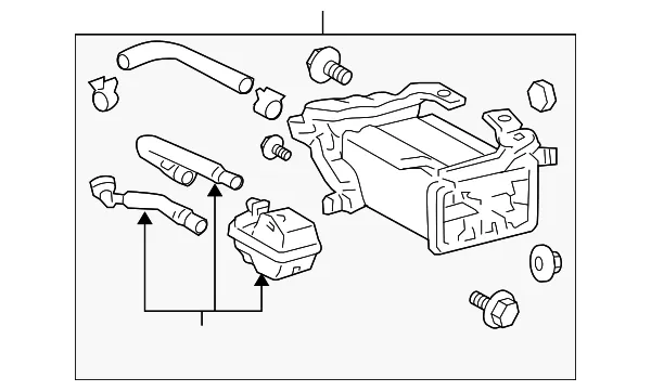 Genuine Lexus 77740-30360 Charcoal Canister for GS300/350/430/<wbr/>460/IS250/350