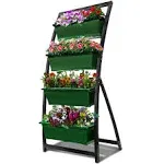 Outland Living 6-Ft Raised Garden Bed - Vertical Garden Freestanding Elevated Planter with 4 Container Boxes - Good for Patio or Balcony Indoor and Outdoor - Perfect to Grow Vegetables Herbs Flowers