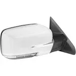 Spec-D Chrome Side Mirror w/ LED Turn Signal &amp; Puddle Light - Passenger Side Dodge RAM 2013-2019