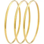 My Daily Styles Stainless Steel Three Stackable Womens Bangle Bracelets