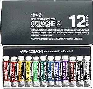 Holbein Artists' Gouache - Set of 12 5 ml