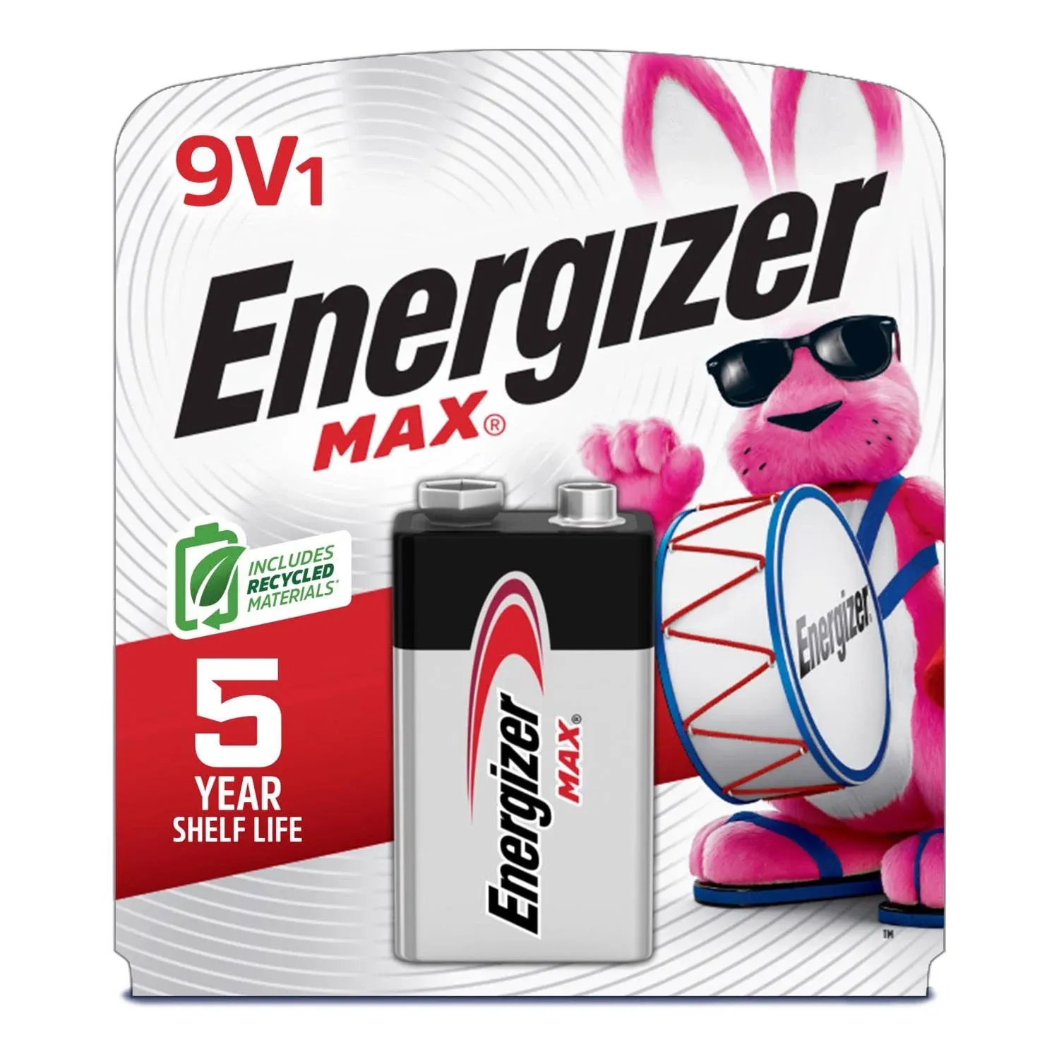 Energizer Max Alkaline 9 Volt Batteries, 1 Pack - 522BP