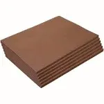 Colorations Dark Brown 9" x 12" Heavyweight Construction Paper Pack - 50 Sheets