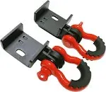 Fivepine Front Demon Tow Hook Bracket with 3/4 inch Shackles Fit for Toyota Tacoma 2009-2021 Demon Shackle Mount