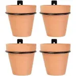 Darware Wall Ring Planters with Pots (4-Pack, 8-Piece Set)