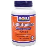 NOW Foods L-Glutamine, 500mg - 120 vcaps