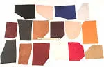 Dangerous Threads Scrap Leather Bonanza - Mixed Leather Pieces - Mixed Styles Sizes and Colors 3 Full Pounds!