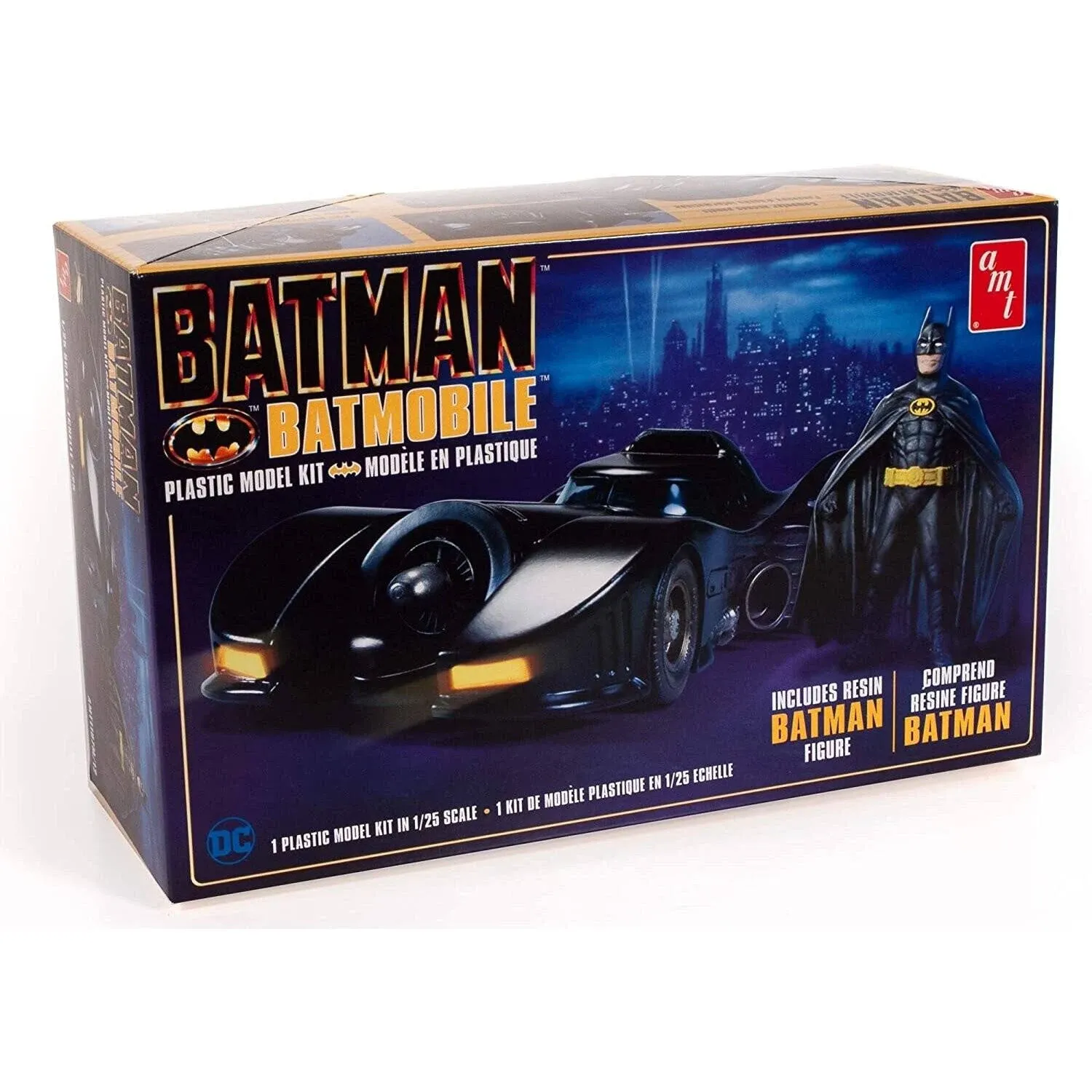 AMT 1/25 Scale 1989 Batmobile with Resin BATMAN Figure Model Kit  SEALED NEW