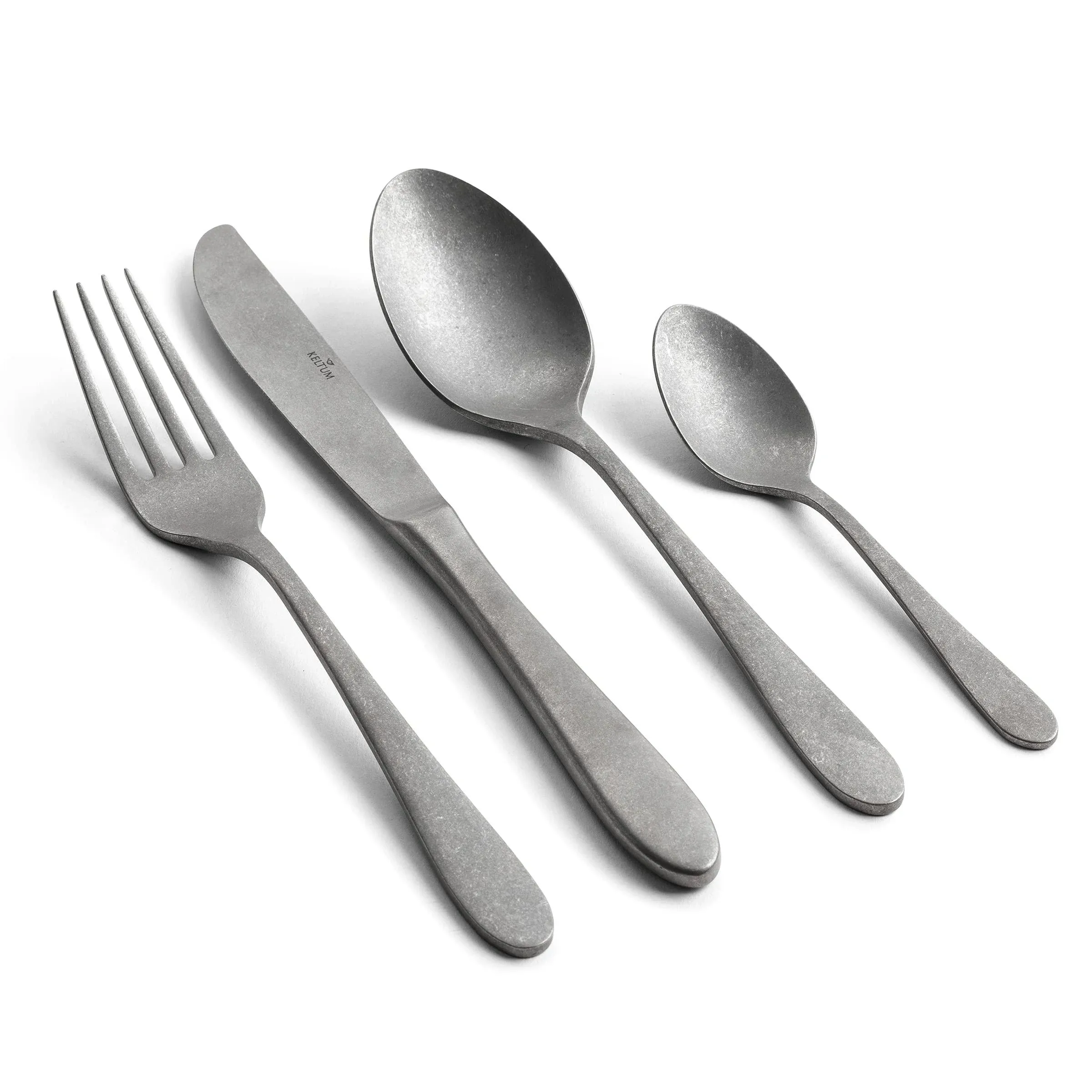 GreenPan Keltum Matte Stainless Steel 4-Piece Place Setting