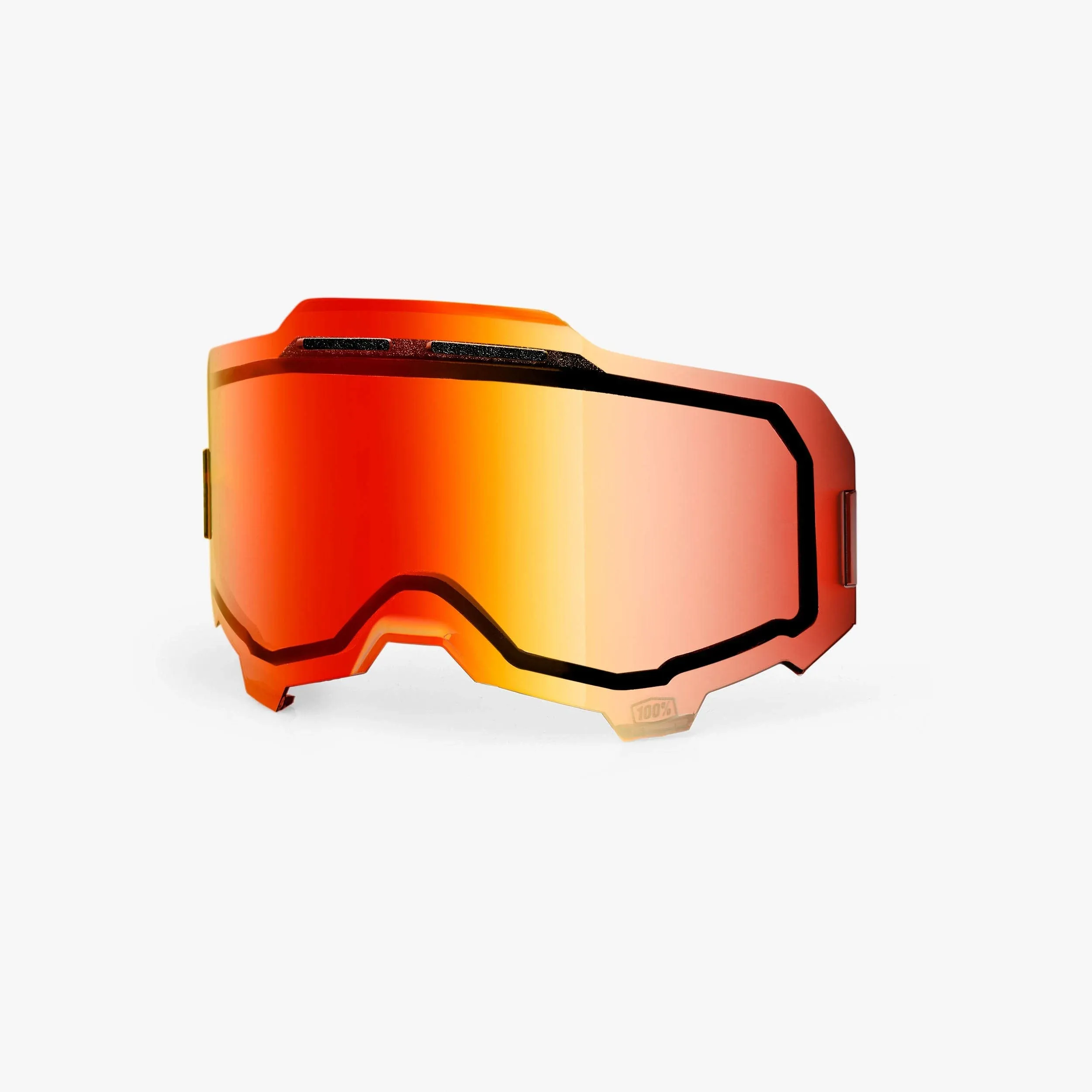 100 Percent Armega Vented Dual Lens Red Mirror