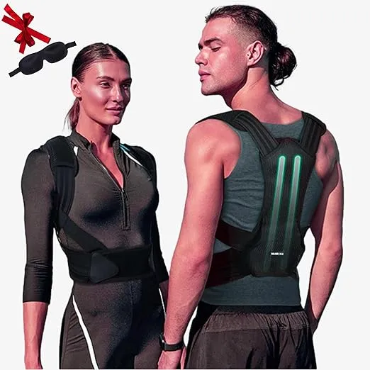 CIH Posture Corrector & Back Brace for Women and Men | Back Straightener, Scoliosis and Hunchback Corrector, Upper Back Support | Spine Straightener | Improves Posture and Provides Effective Relief from Back Pain | Adjustable Posture Trainer, (Small) (Waist 14-26 Inch)