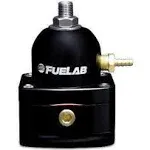 Fuelab 515 EFI Adjustable FPR 25-90 PSI (2) -6AN In (1) -6AN Return - Black